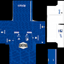 Uniforme Local Millonarios pro league soccer